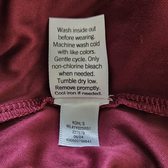 NWT LC Lauren Conrad Silky Burgundy Tiered A-Line Midi Skirt Plus Size XXL 1219 - Picture 12 of 14